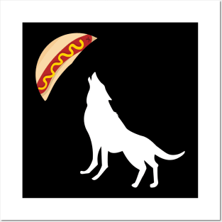 Hot Dog howling Posters and Art